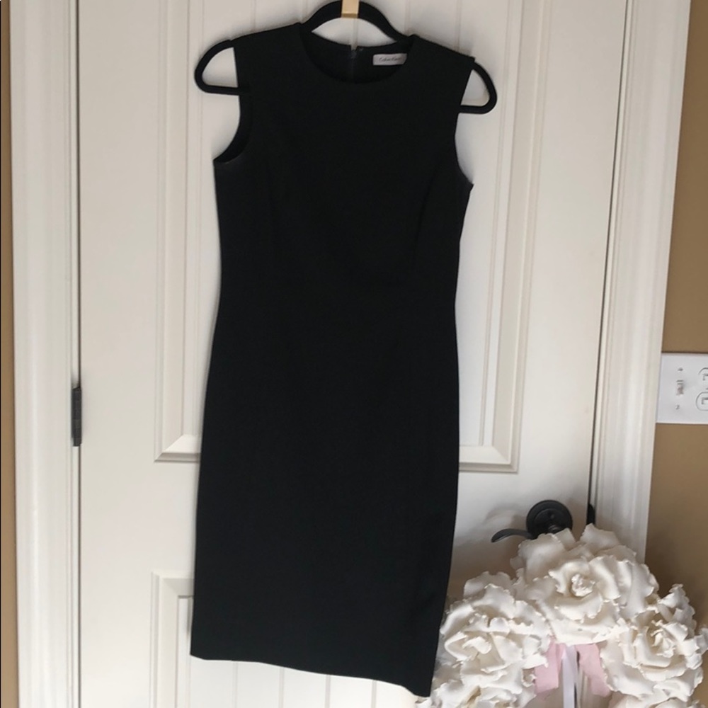 Calvin Klein black career dress